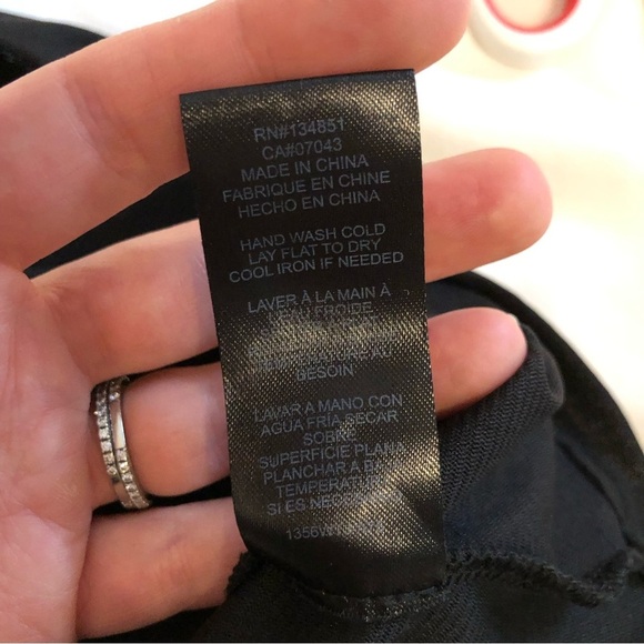 WAYF sheer black puff sleeve top. Size S. - Picture 5 of 6